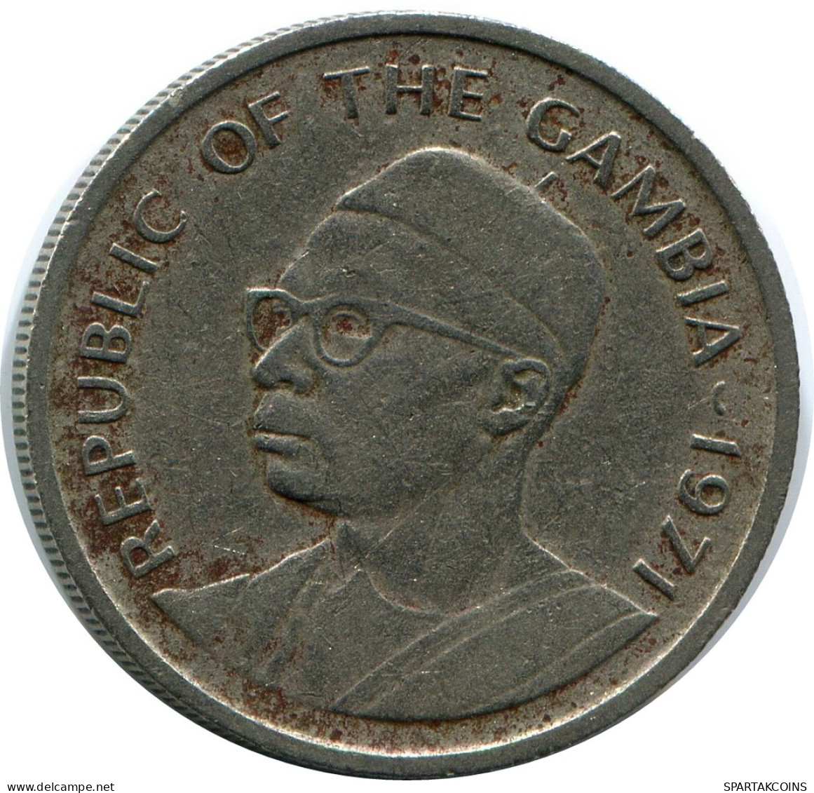 25 BUTUTS 1971 GAMBIA Coin #AP889.U - Gambia