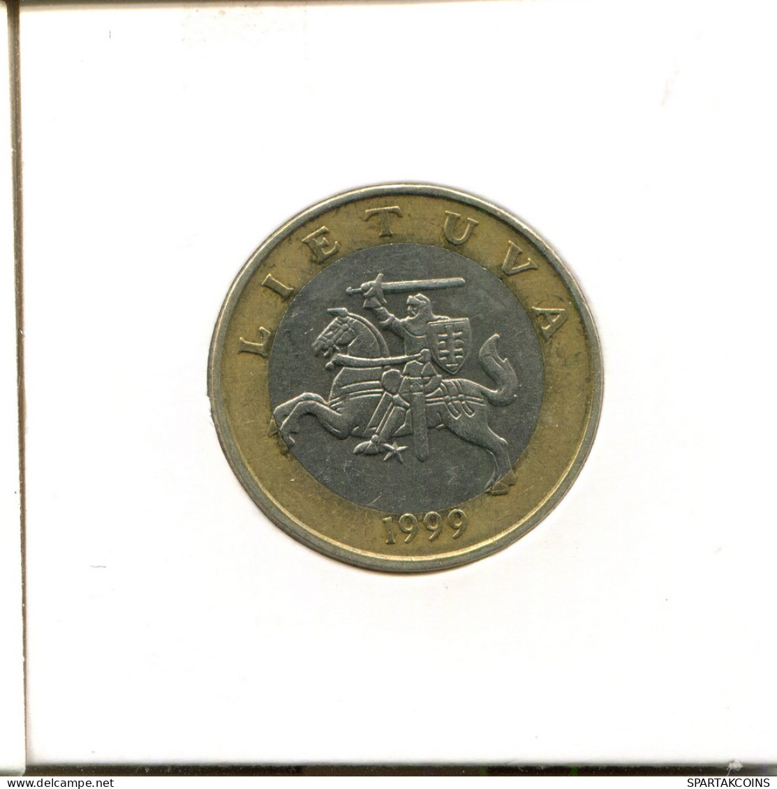 2 LITAI 1999 LITHUANIA BIMETALLIC Coin #AS698.U - Lithuania