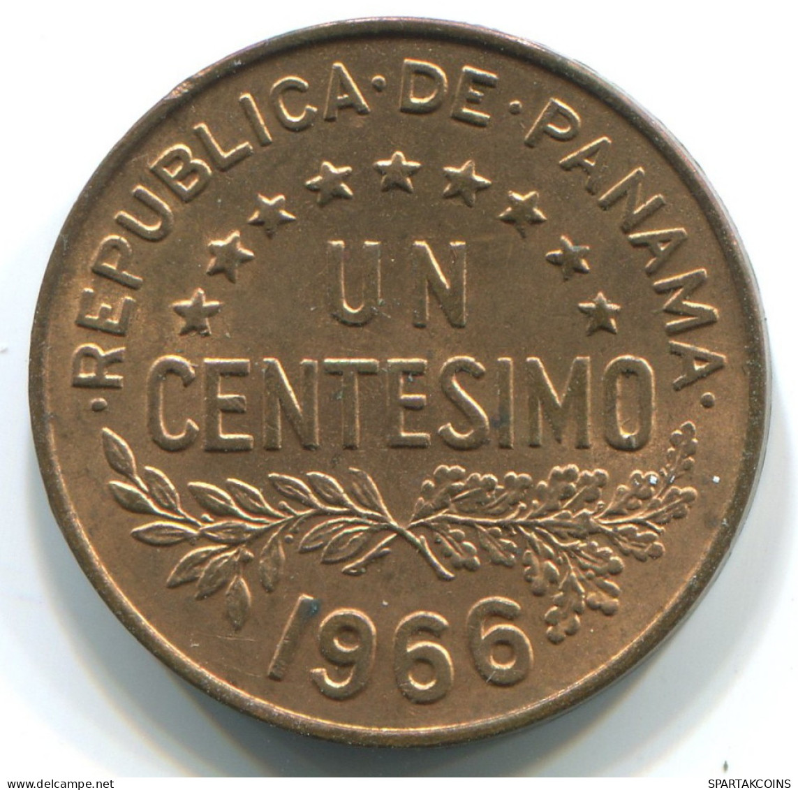 1 CENTESIMO 1966 PANAMA Coin #WW1176.U - Panama