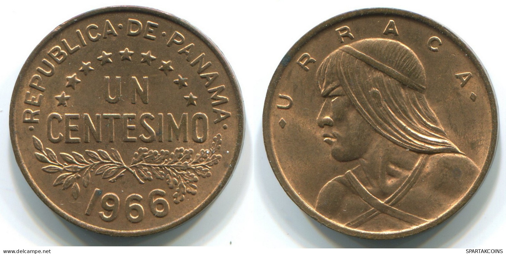 1 CENTESIMO 1966 PANAMA Coin #WW1176.U - Panama