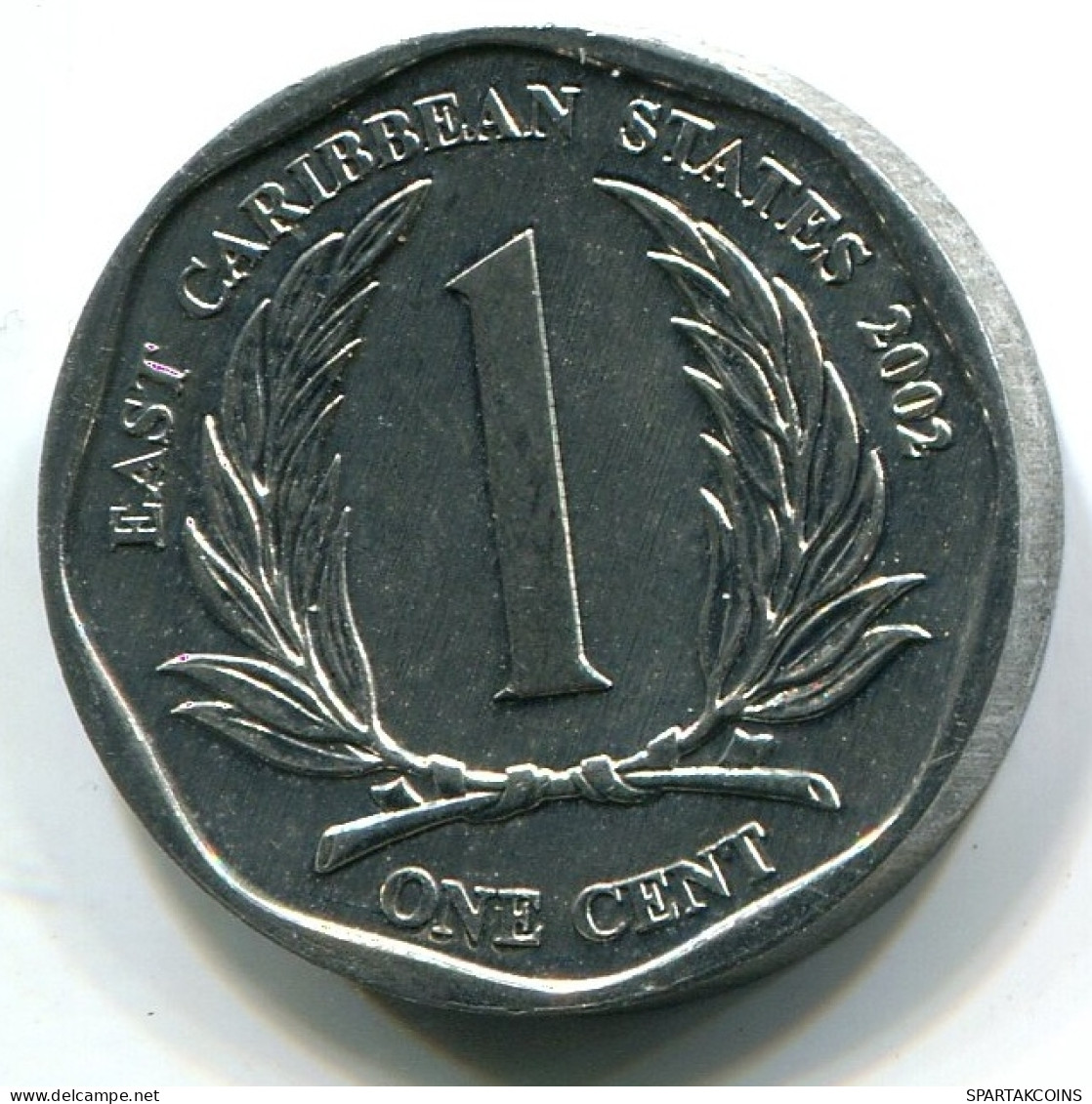 1 CENT 2002 EAST CARIBBEAN UNC Coin #W10907.U - Caribe Oriental (Estados Del)