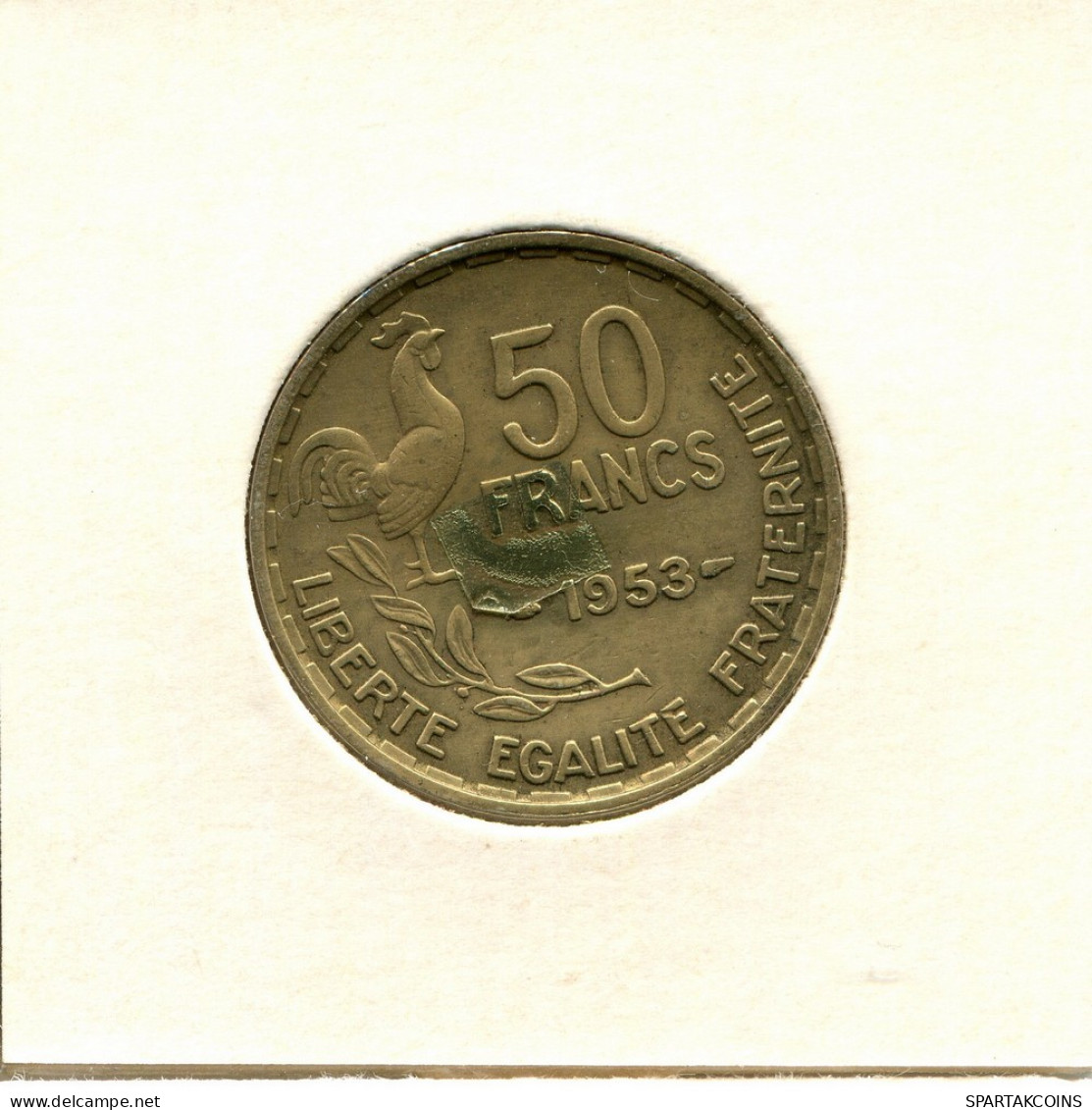 50 FRANCS 1953 FRANCE Coin #BB634 - 50 Francs
