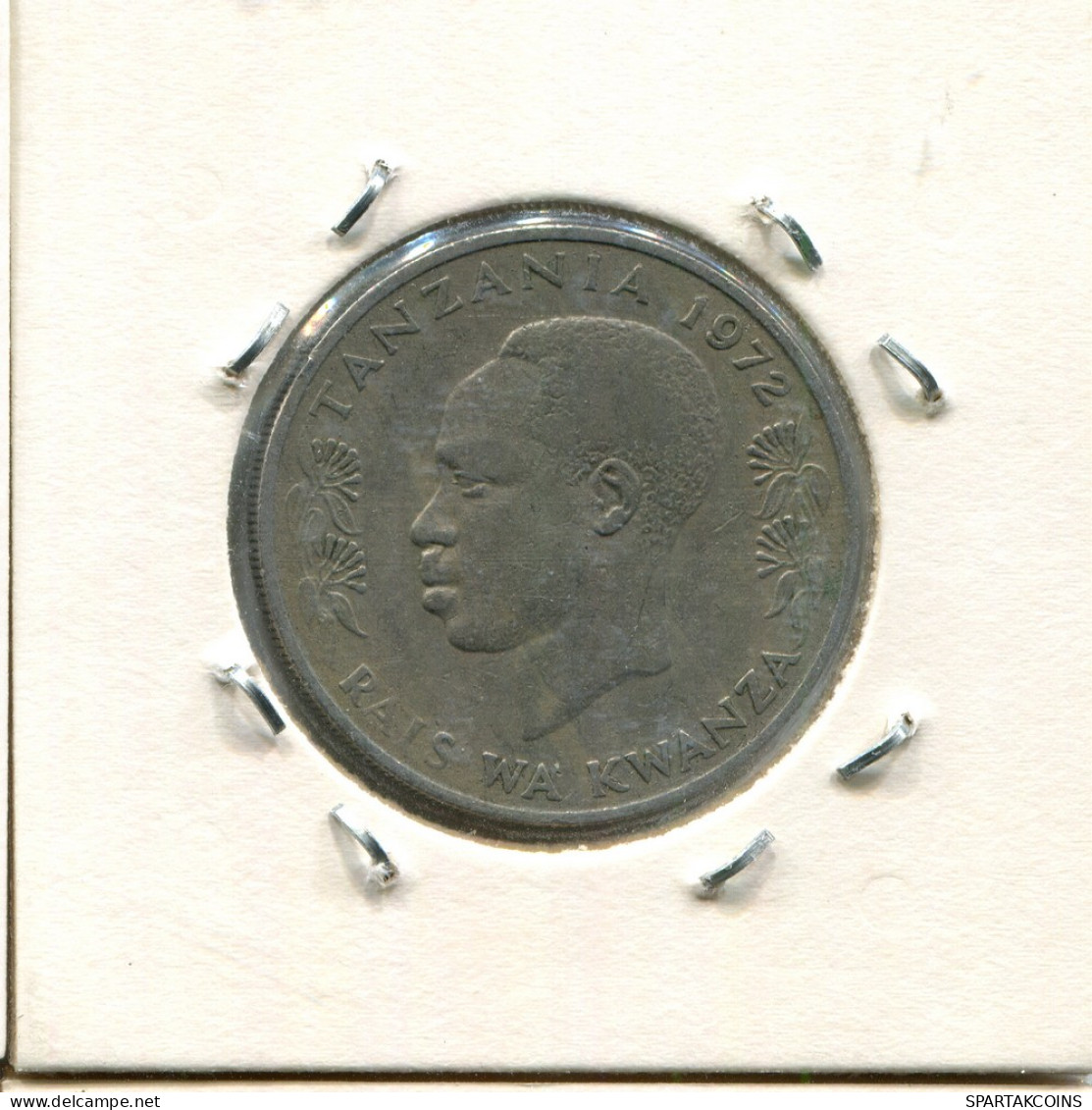 1 SHILLING 1972 TANZANIA Coin #AS359.U - Tanzanie