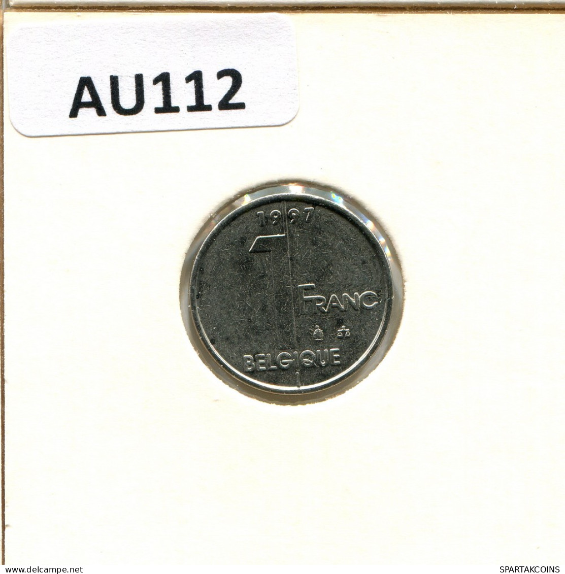 1 FRANC 1997 FRENCH Text BELGIUM Coin #AU112.U - 1 Frank