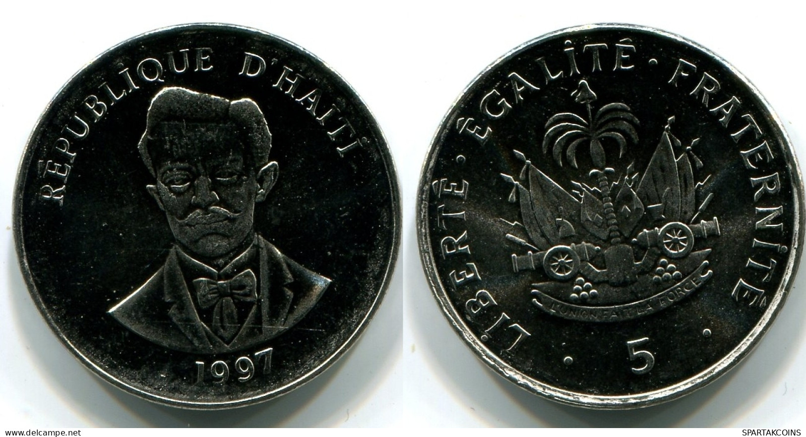 5 CENTIMES 1997 HAITI UNC Coin #W10818.U - Haïti