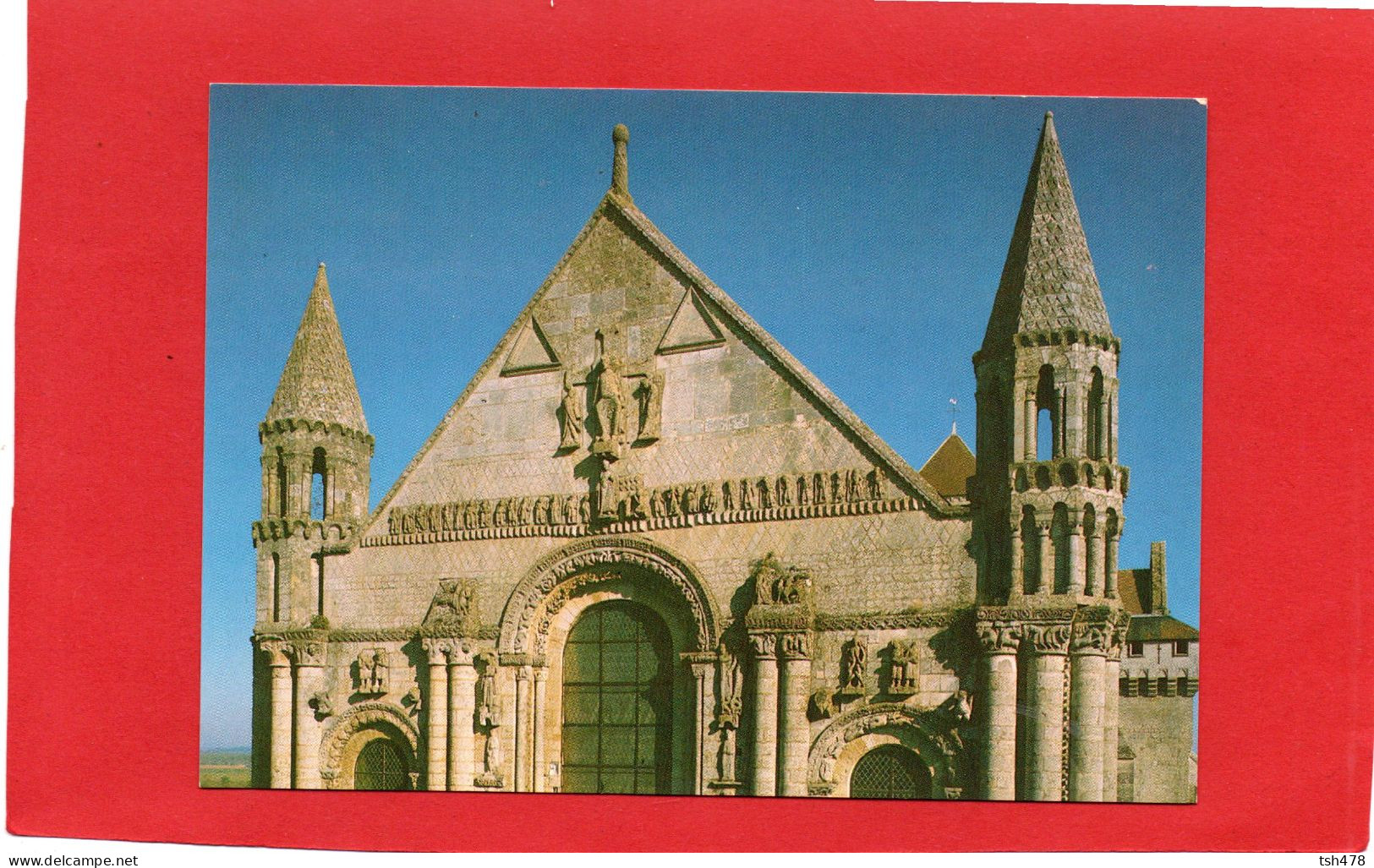 79----SAINT-JOUIN-DE-MARNES--L'Eglise Abbatiale XIè Et XIIè S, Partie Supérieure De La Façade--voir 2 Scans - Saint Jouin De Marnes