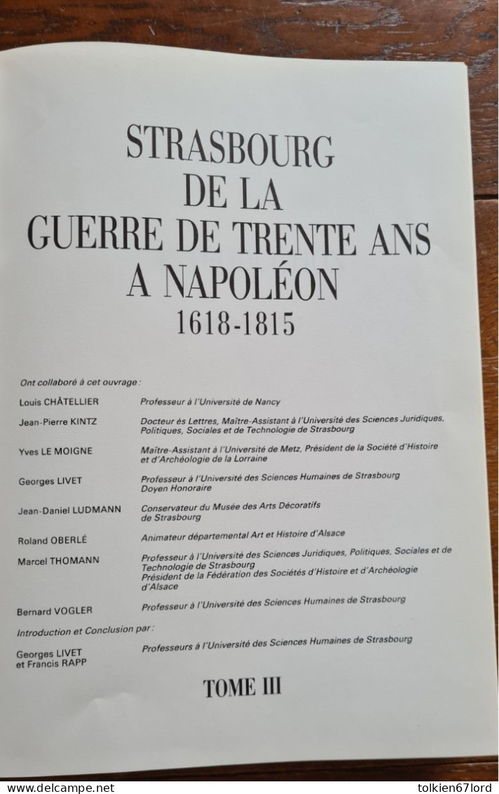 STRASBOURG 67 Histoire Des Origines à Nos Jours Vol.3 - Alsace