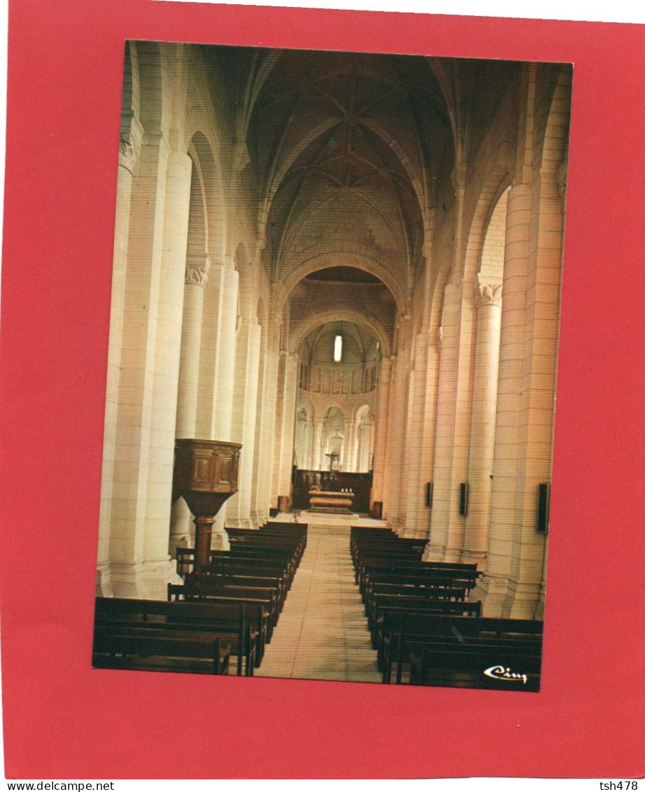 79----SAINT-JOUIN-DE-MARNES--Eglise Abbatiale XIè Et XIIè S,---Nef Centrale Et Choeur--voir 2 Scans - Saint Jouin De Marnes