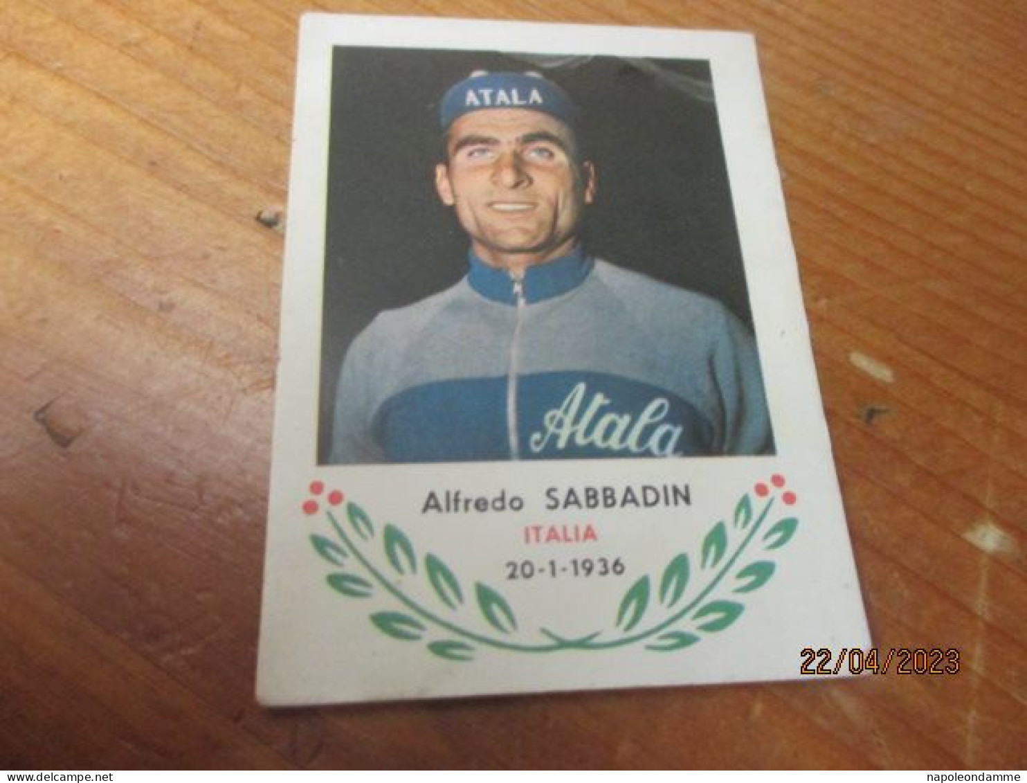 Wielrenner Chromo, Italia, Alfredo Sabbadin - Cyclisme