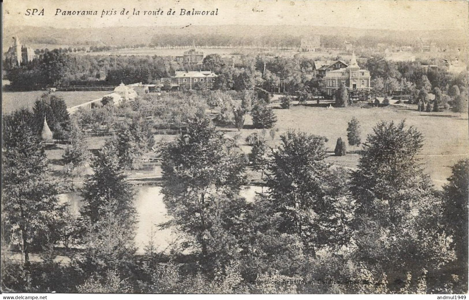 SPA - Panorama Pris De La Route De Balmoral - Oblitération De 1911 - Spa