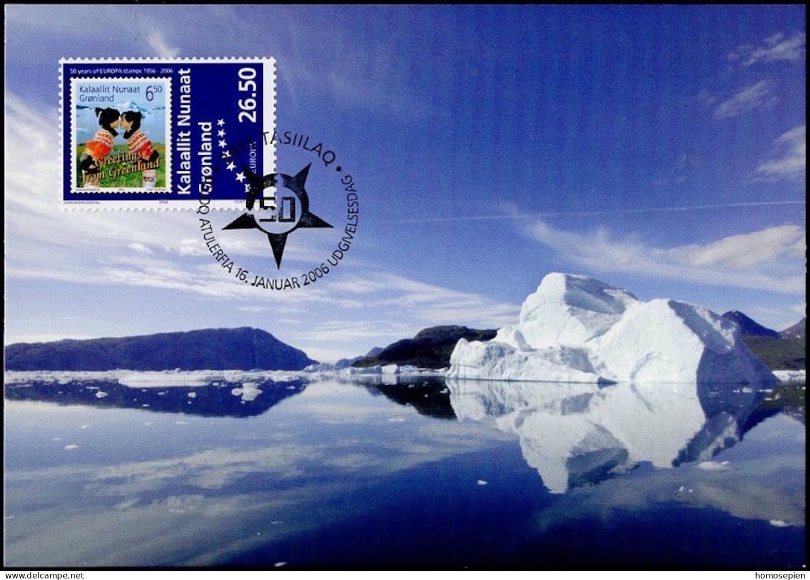 Groenland - Grönland - Greenland - Danemark CM 2006 Y&T N°437 - Michel N°MK457 - 26,50k EUROPA - Maximum Cards