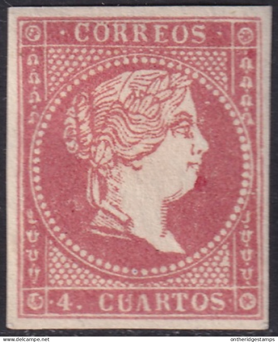 Spain 1856 Sc 45 España Ed 48 MH* Disturbed Gum - Nuevos