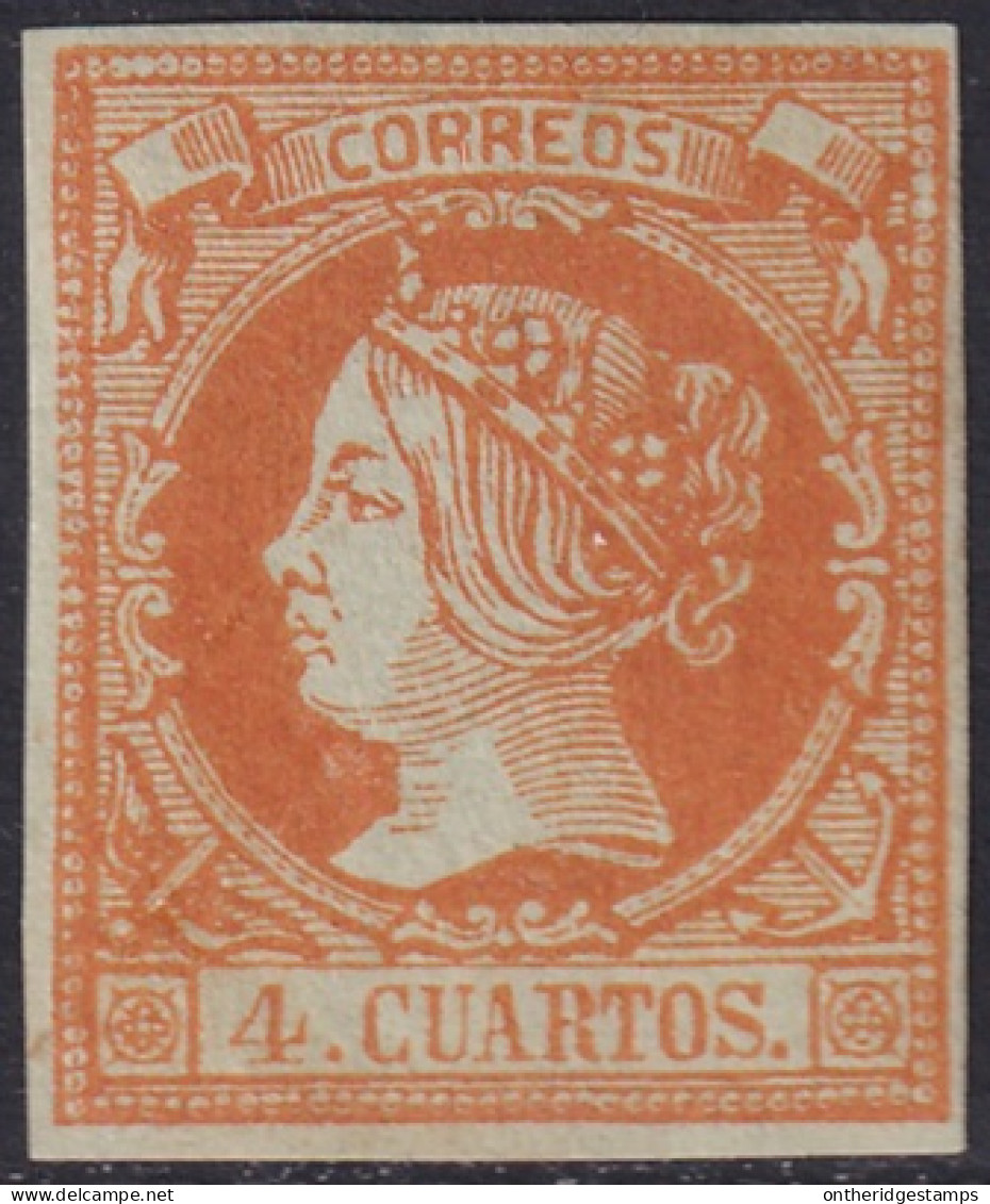 Spain 1860 Sc 50 España Ed 52 MLH* - Nuevos