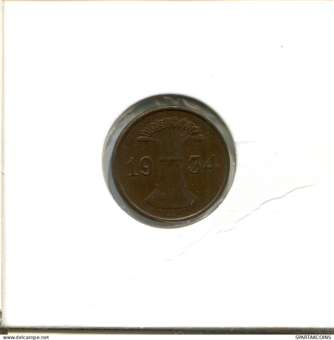 1 PFENNIG 1934 A ALEMANIA Moneda GERMANY #AW448.E - Sonstige & Ohne Zuordnung