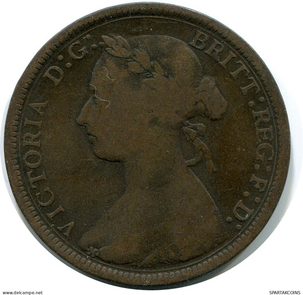 HALF PENNY 1886 UK GBAN BRETAÑA GREAT BRITAIN Moneda #AZ647.E - C. 1/2 Penny