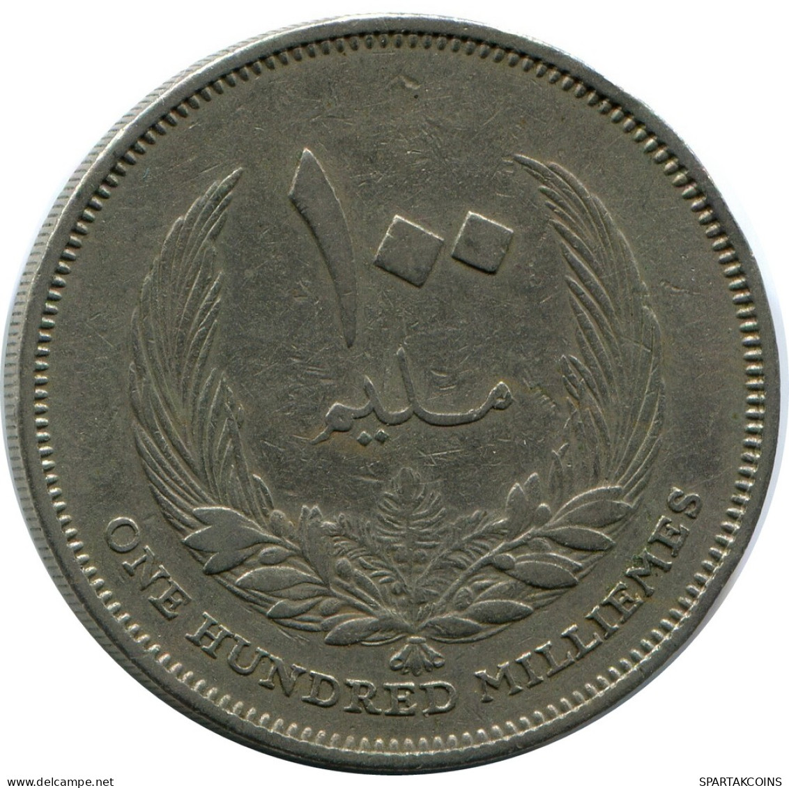 100 MILLIEMES 1960 LIBIA LIBYA Moneda #AR019.E - Libia