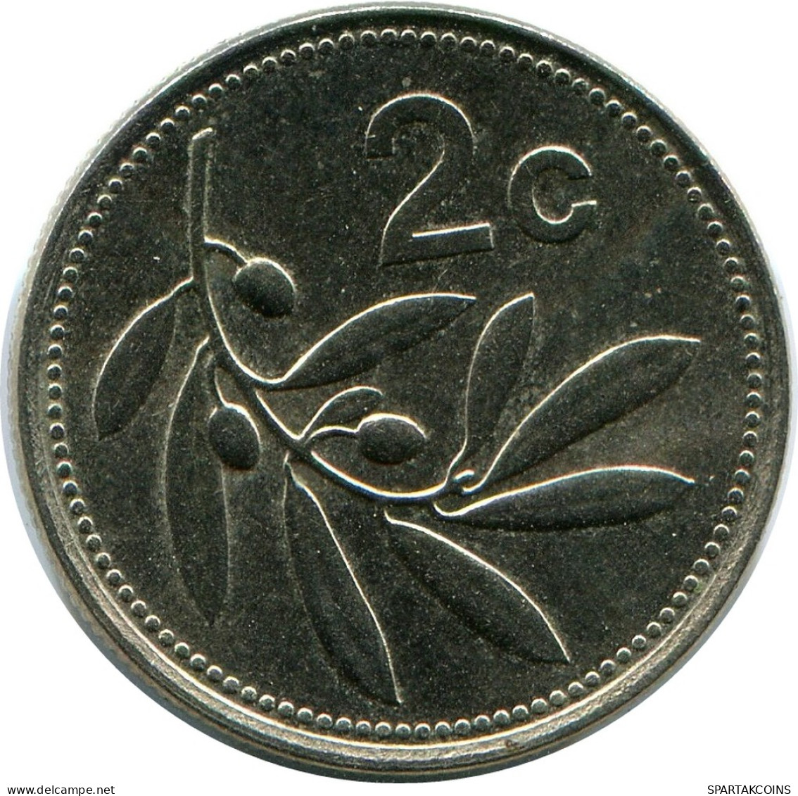 2 CENTS 1986 MALTA Moneda #AZ302.E - Malte