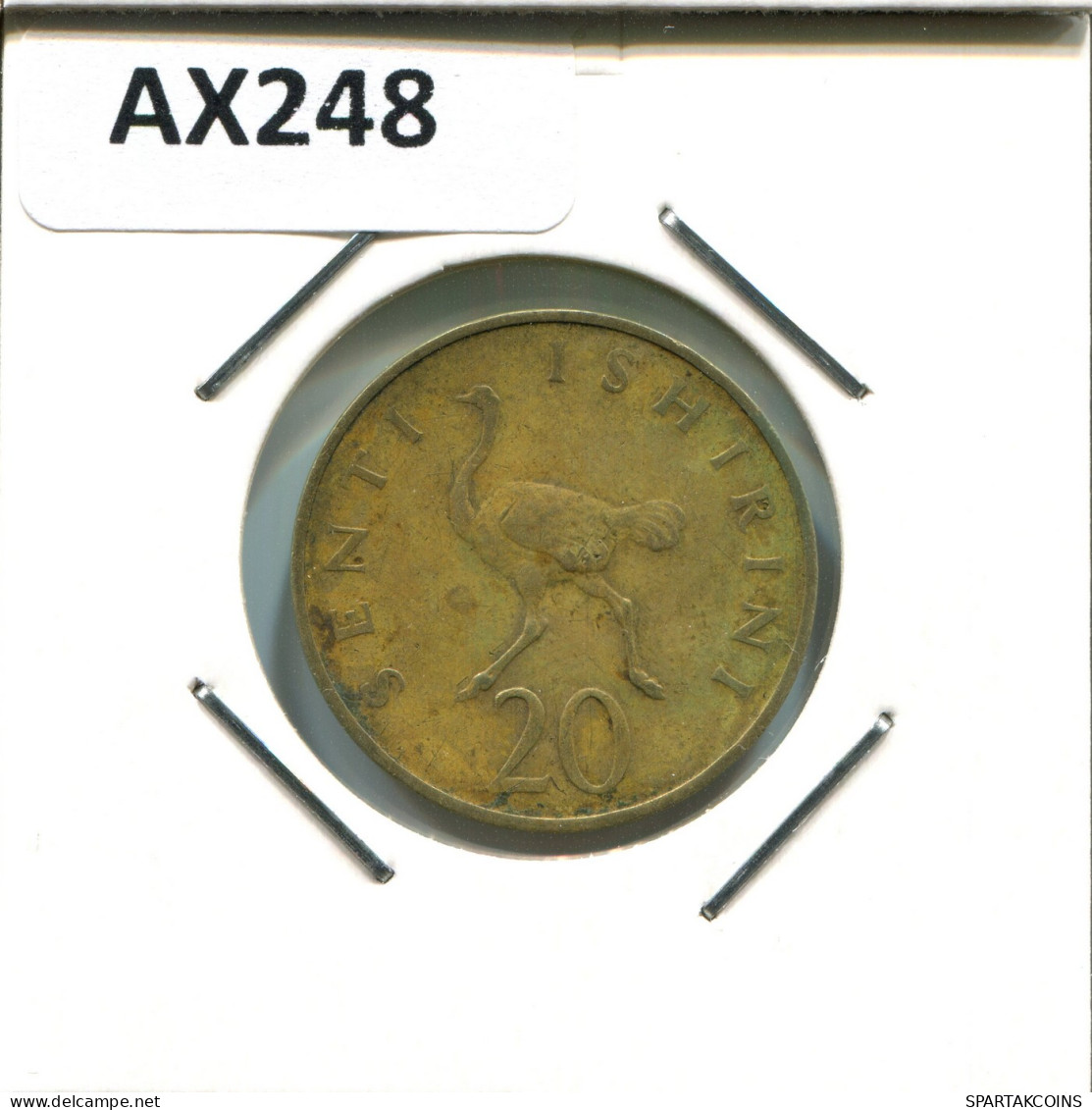 20 SENTI 1966 TANZANIA Moneda #AX248.E - Tansania