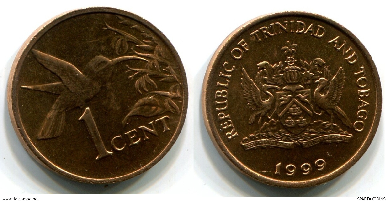 1 CENT 1999 TRINIDAD Y TOBAGO TRINIDAD & TOBAGO UNC Hummingbird #W10848.E - Trinité & Tobago