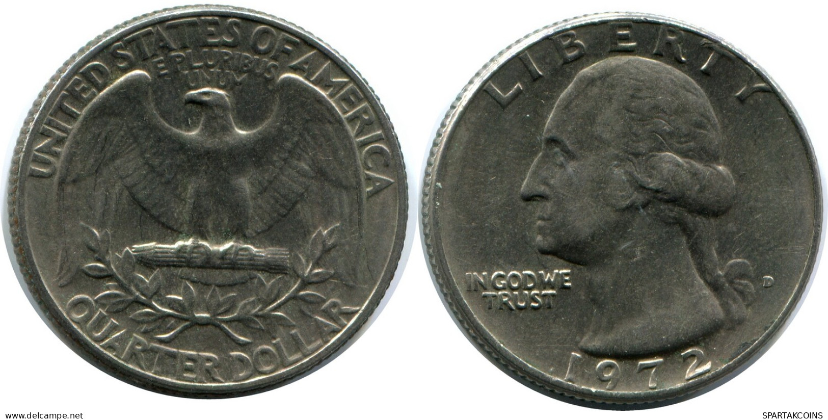 25 CENTS 1972 USA Moneda #AZ097.E - E.Cents De 2, 3 & 20