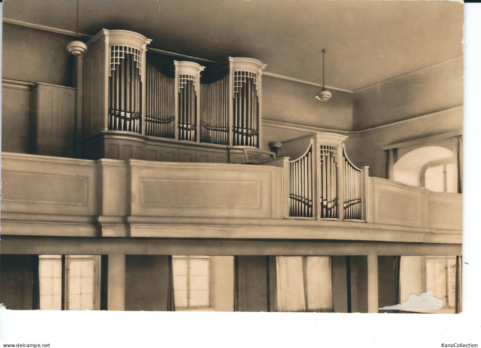 Herrnhut, Oberlausitz, Orgelprospekt, Gelaufen 1958 - Herrnhut