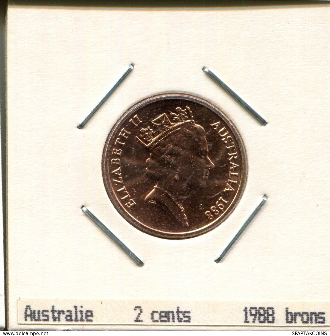 2 CENTS 1988 AUSTRALIA Moneda #AS240.E - 2 Cents
