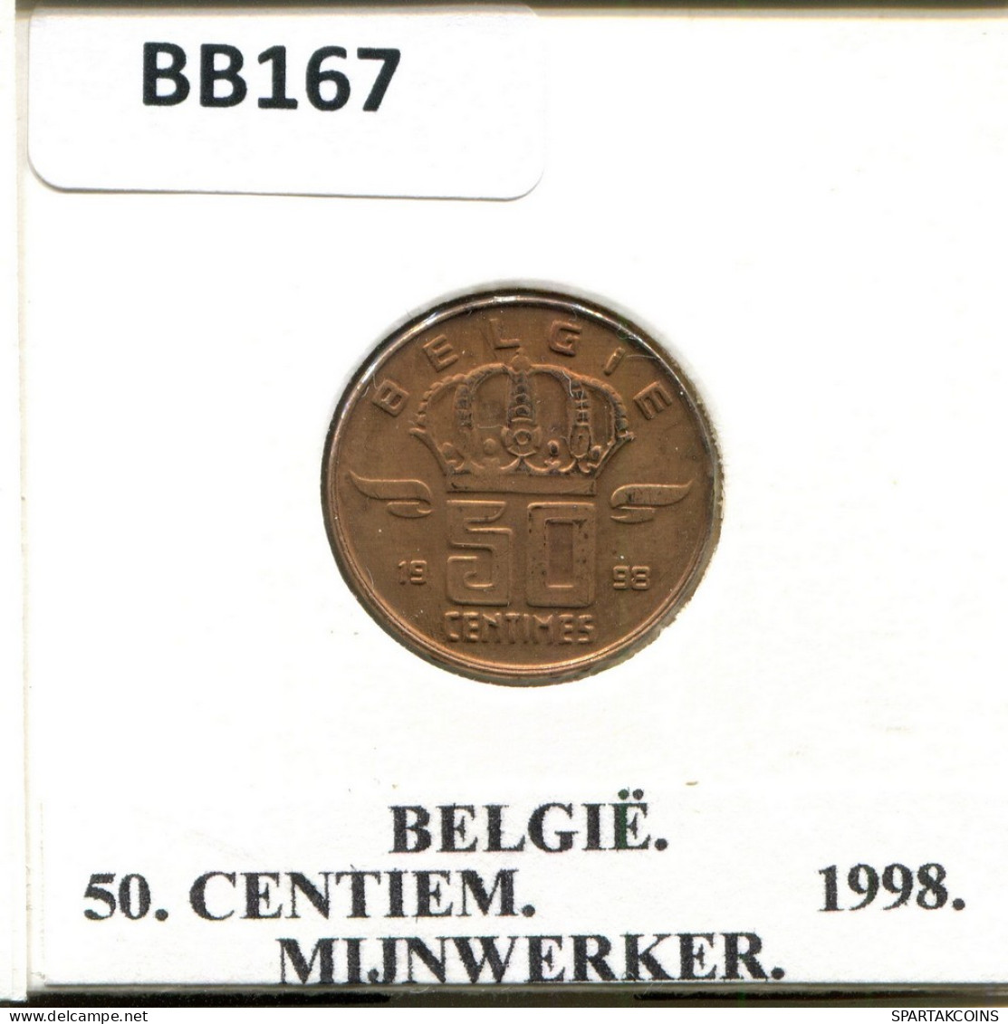 50 CENTIMES 1998 DUTCH Text BÉLGICA BELGIUM Moneda #BB167.E - 50 Cents