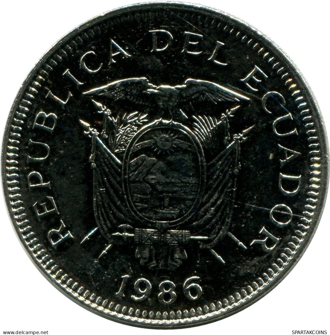 1 SUCRE 1986 ECUADOR UNC Moneda #M10237.E - Equateur