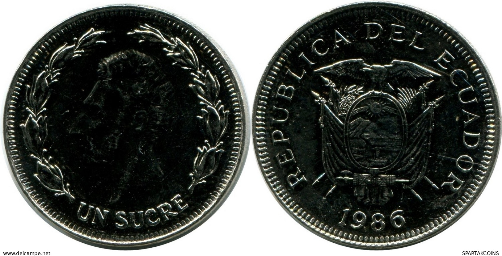 1 SUCRE 1986 ECUADOR UNC Moneda #M10237.E - Ecuador