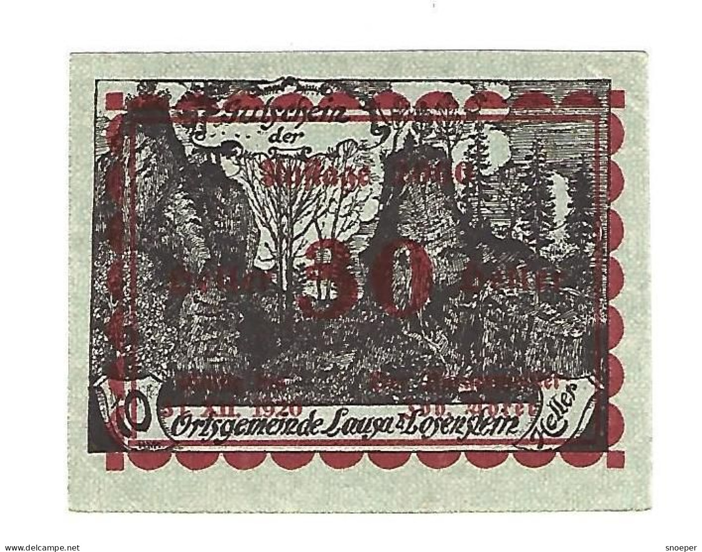 **notgeld   Austria Lausa Bei Losenstein 30/10 Heller  S506/3b Cat Val 6,00 Euro - Autriche