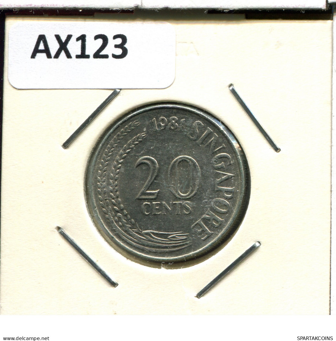 20 CENTS 1981 SINGAPOUR SINGAPORE Pièce #AX123.F - Singapour