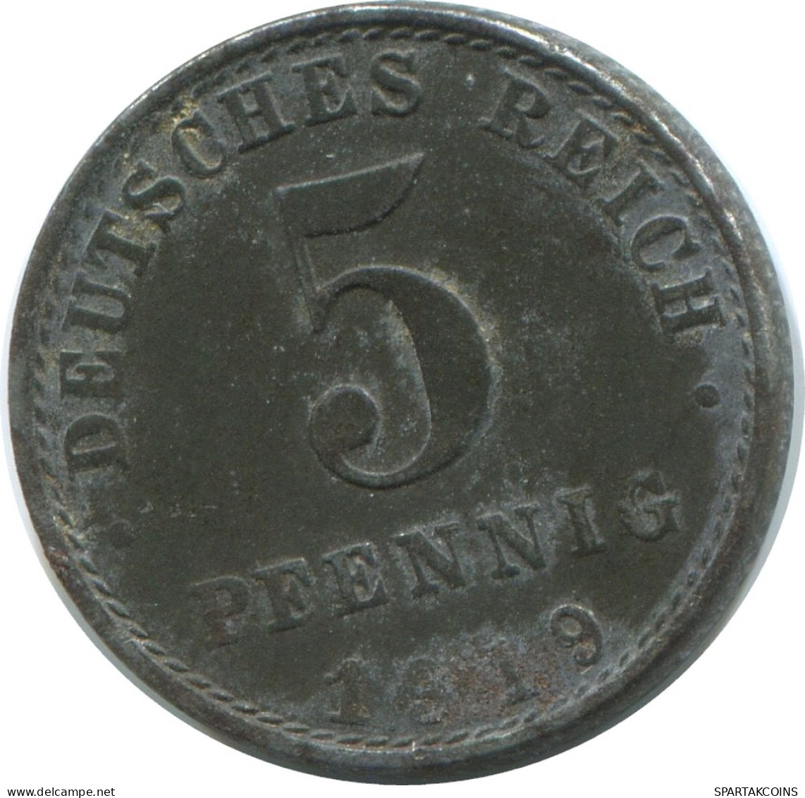 5 PFENNIG 1919 A ALLEMAGNE Pièce GERMANY #AE650.F - 5 Rentenpfennig & 5 Reichspfennig