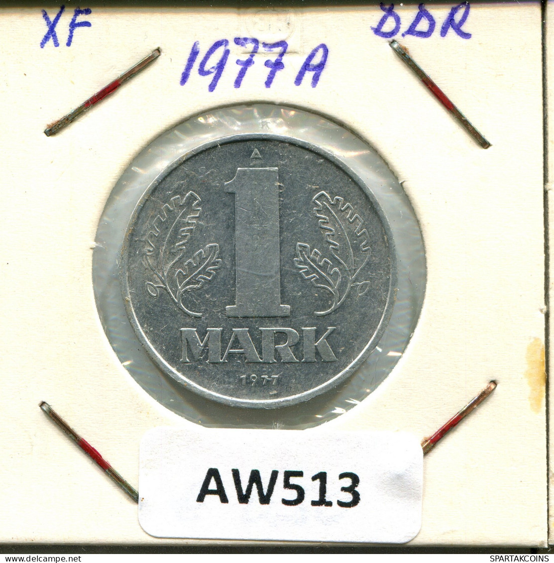 1 MARK 1977 A DDR EAST ALLEMAGNE Pièce GERMANY #AW513.F - 1 Mark