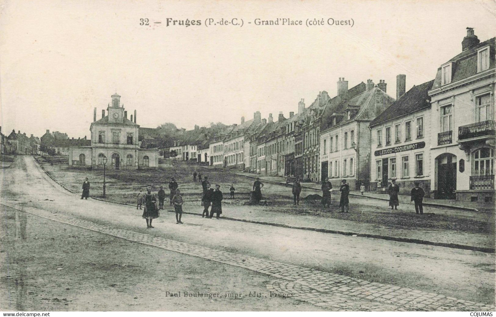 62 - FRUGES - S14291 - Grand'Place - Côté Ouest Lecucq Coquempot -L23 - Fruges