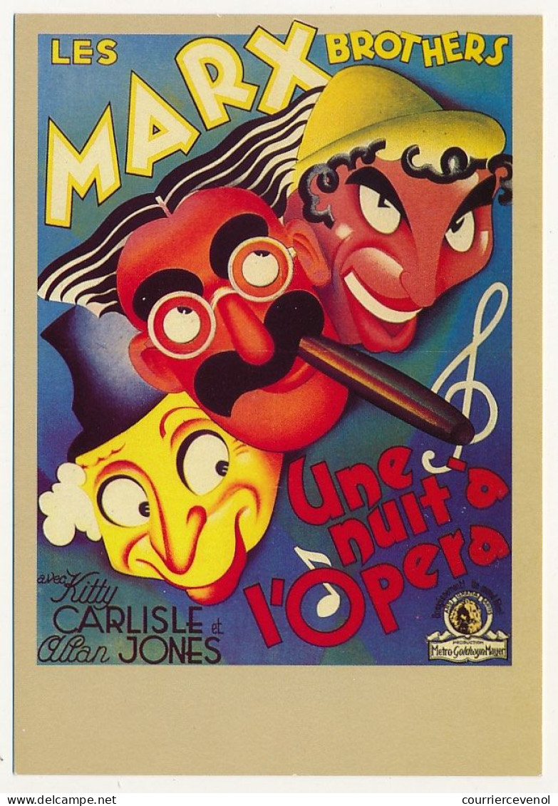 CPM - Reproduction D'affiche De Film - Les Marx Brothers - Une Nuit à L'Opéra - Posters Op Kaarten