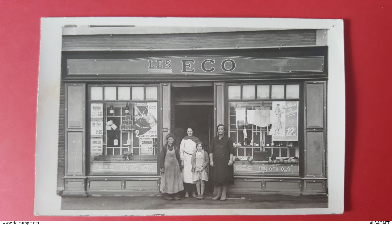 Carte Photo  Les Eco , à Situer , Nord/est De La France - Magasins