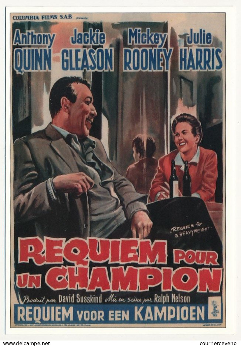 CPM - Reproduction D'affiche De Film - Requiem Pour Un Champion (1962) Ralp Nelson (Anthony Quinn...) - Posters Op Kaarten