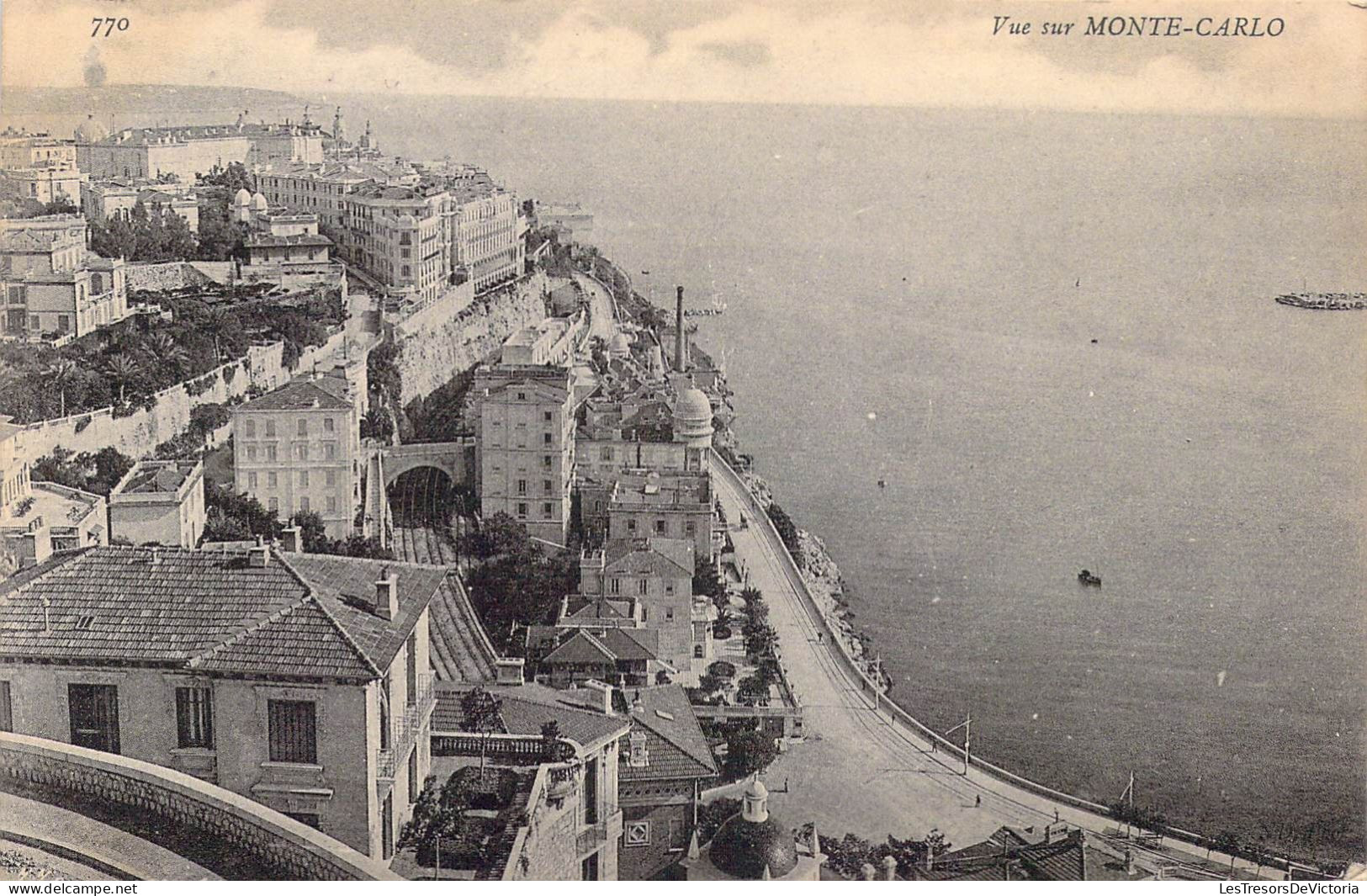 MONACO - Monte-Carlo - Vue Sur Monte-Carlo - Carte Postale Ancienne - Monte-Carlo