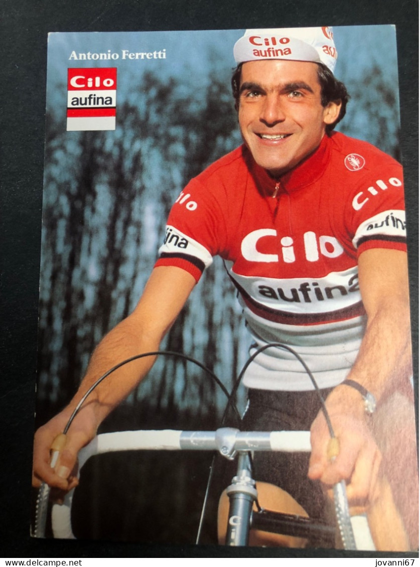 Antonio Ferretti - Clio Aufina - 1982 - Carte -  Cyclisme - Ciclismo -wielrennen - Cyclisme