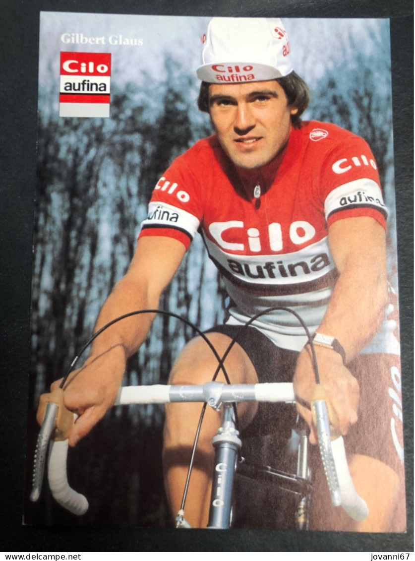 Gilbert Glaus - Clio Aufina - 1982 - Carte -  Cyclisme - Ciclismo -wielrennen - Cyclisme