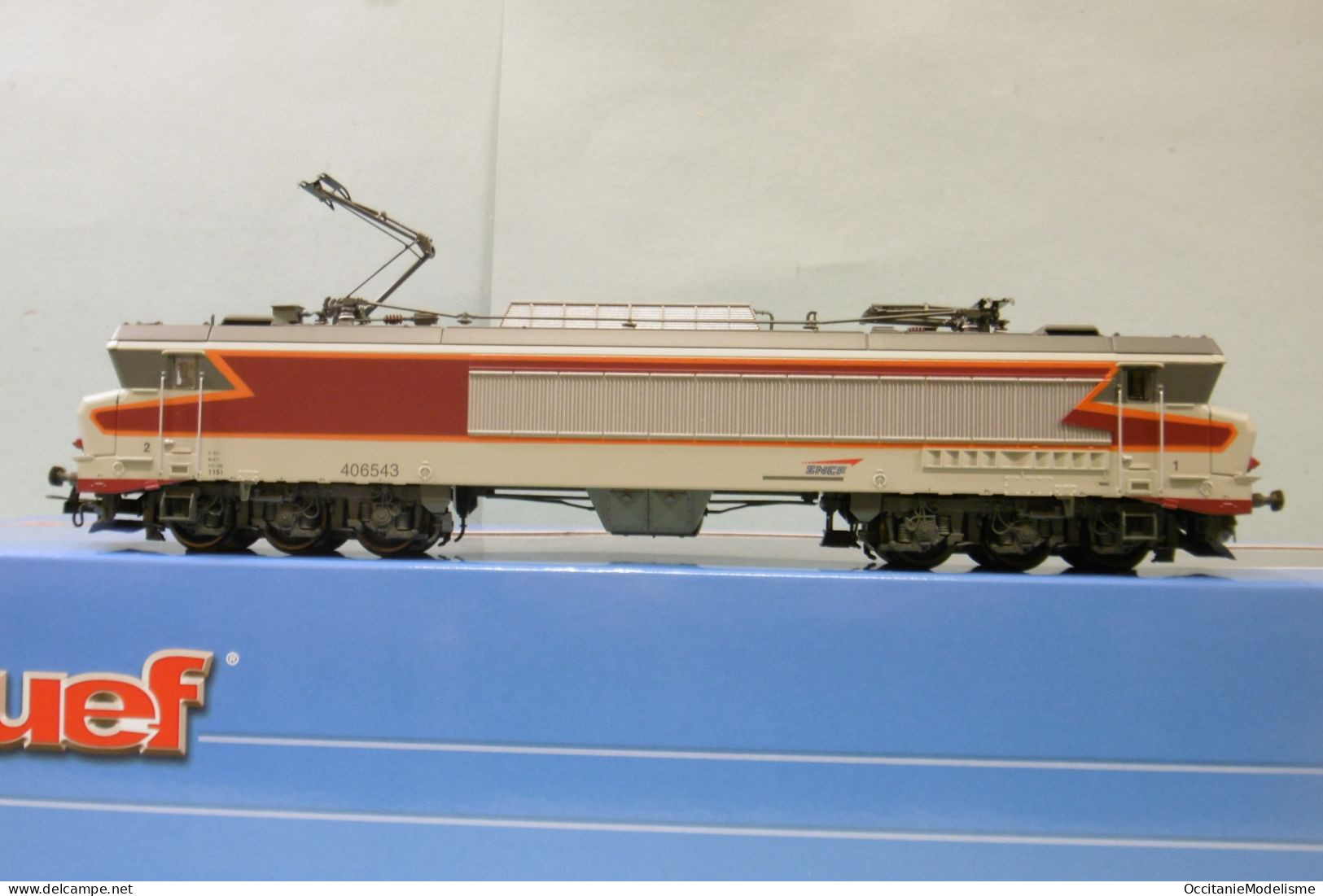 Jouef - Locomotive ELECTRIQUE CC 6543 6500 SNCF Béton Rouge ép. V Réf. HJ2370 Neuf HO 1/87 - Locomotieven