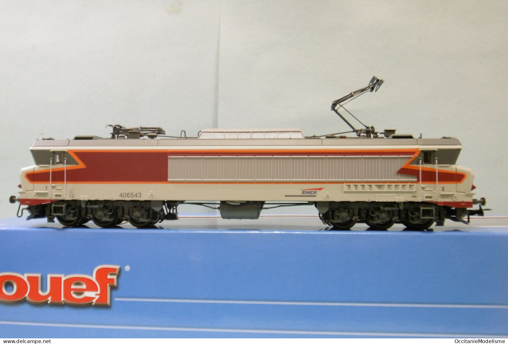 Jouef - Locomotive ELECTRIQUE CC 6543 6500 SNCF Béton Rouge ép. V Réf. HJ2370 Neuf HO 1/87 - Locomotives