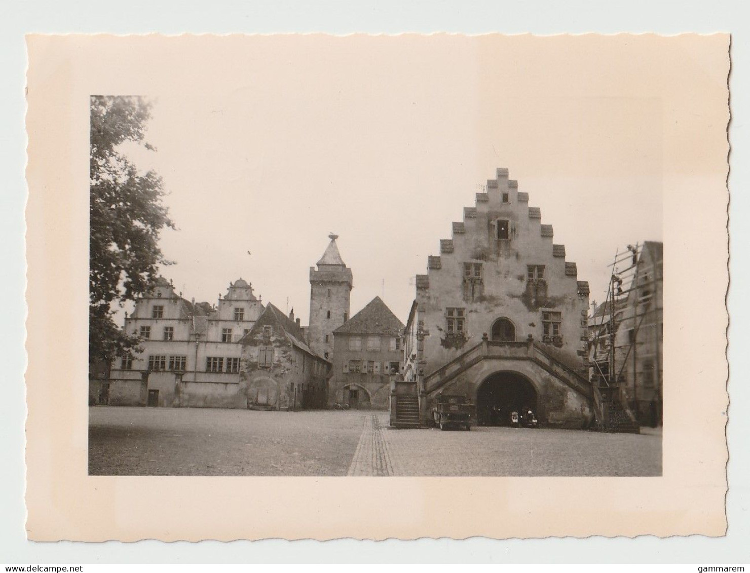 68 - ROUFFACH - PHOTO - La Place En 1957 - 7.5x10.5cm - Haut Rhin - Rouffach