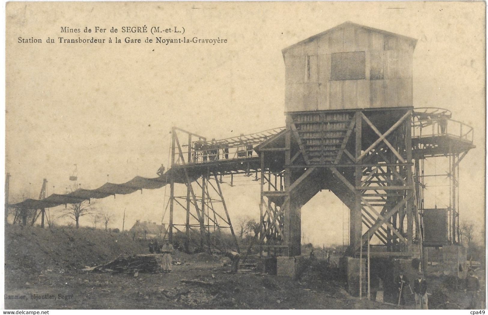 49   SEGRE   MINES  DE  FER  DE SEGRE    STATION    DU  TRANSBORTEUR  A  LA  GARE  DE  NOYANT - LA - GRAVOYERE - Segre