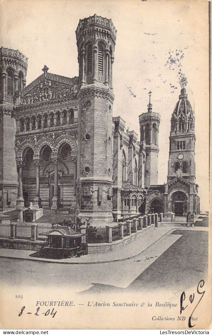 FRANCE - 69 - Lyon 5 - Fourvière - L'Ancien Sanctuaire Et La Basilique  - Carte Postale Ancienne - Lyon 5