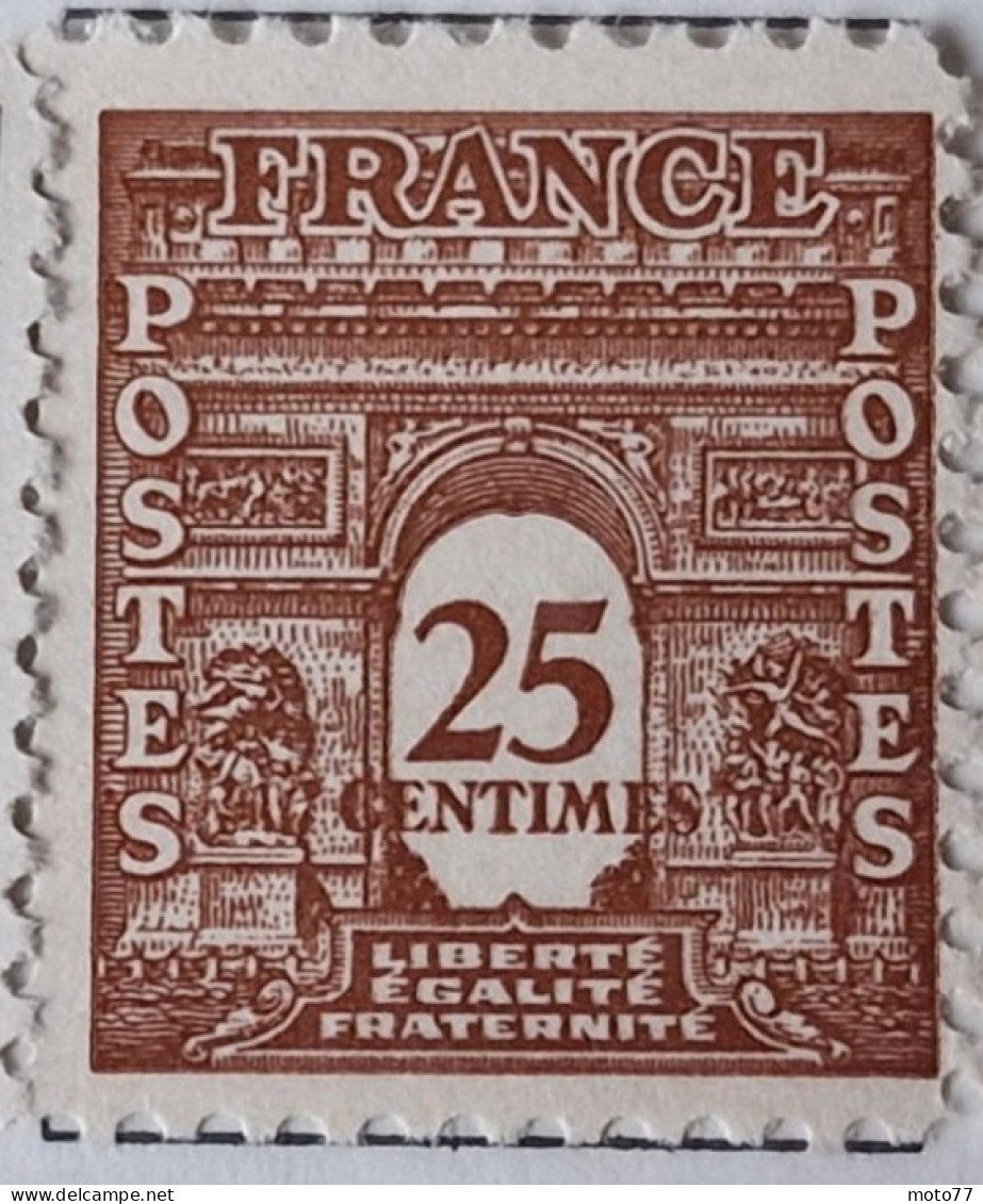 10 TIMBRE France N° 620 621 622 623 624 625 626 627 628 629 Neufs  - 1944 - Yvert & Tellier 2003 Coté Minimum 37 € - 1944-45 Arc Of Triomphe