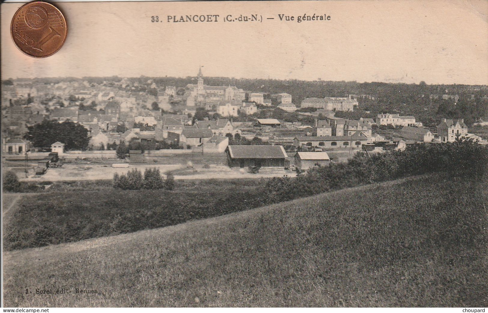 22  - Carte Postale Ancienne De  PLANCOET  Vue Générale - Plancoët
