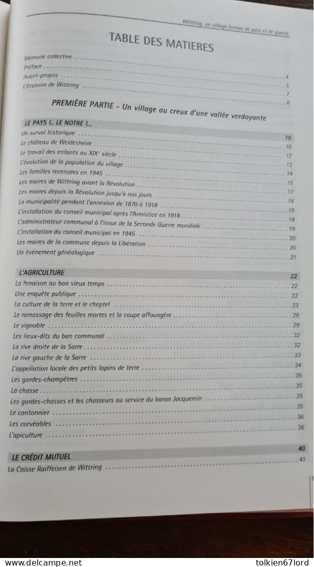 WITTRING 57 MOSELLE Un Village Lorrain De Paix Et De Guerre Seconde Guerre Mondiale - Alsace