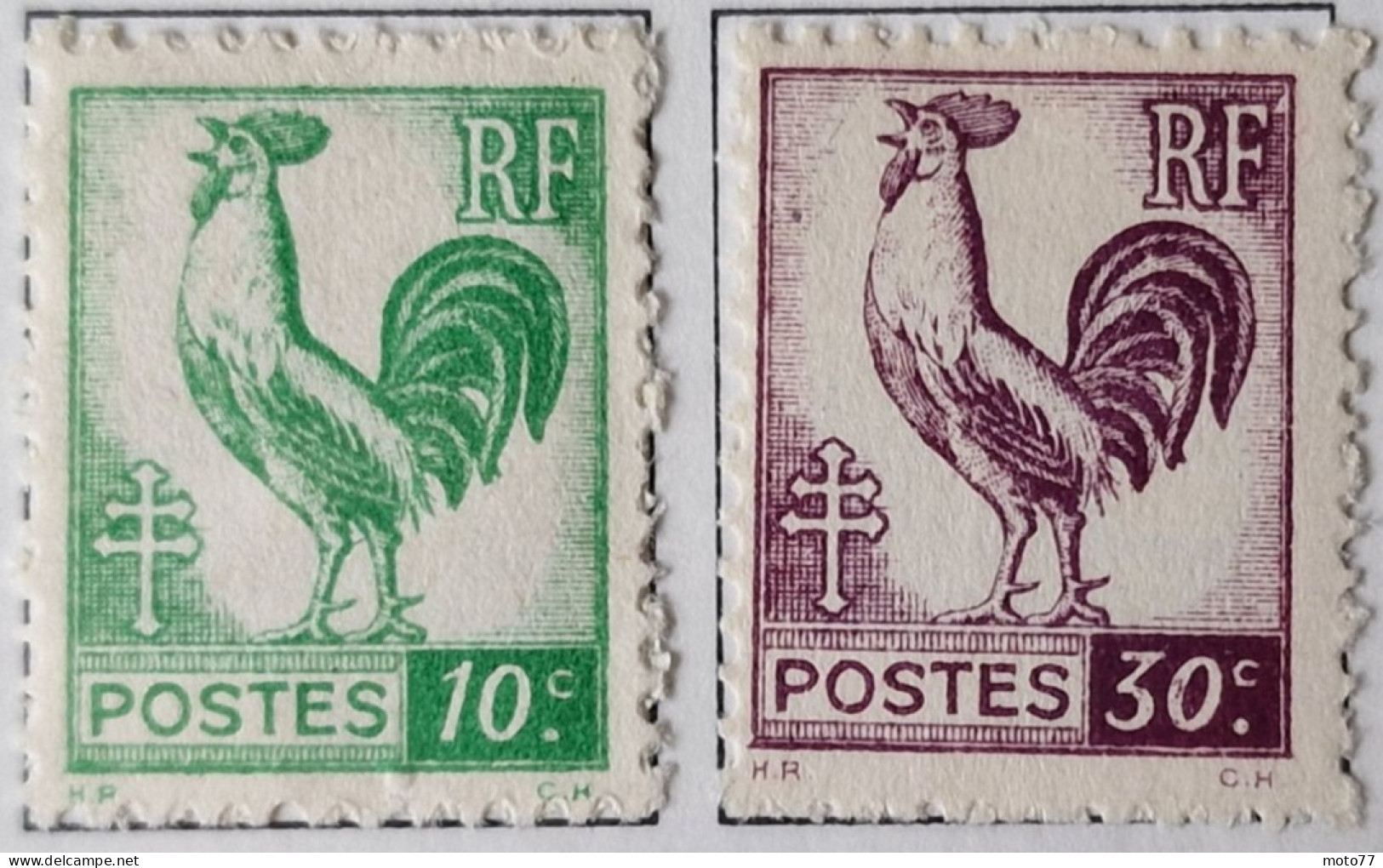 8 TIMBRE France N° 630 631 632 633 640 646 647 648 Neufs - 1944 - Yvert & Tellier 2003 Coté Minimum 18.45 € - 1944 Gallo E Marianna Di Algeri