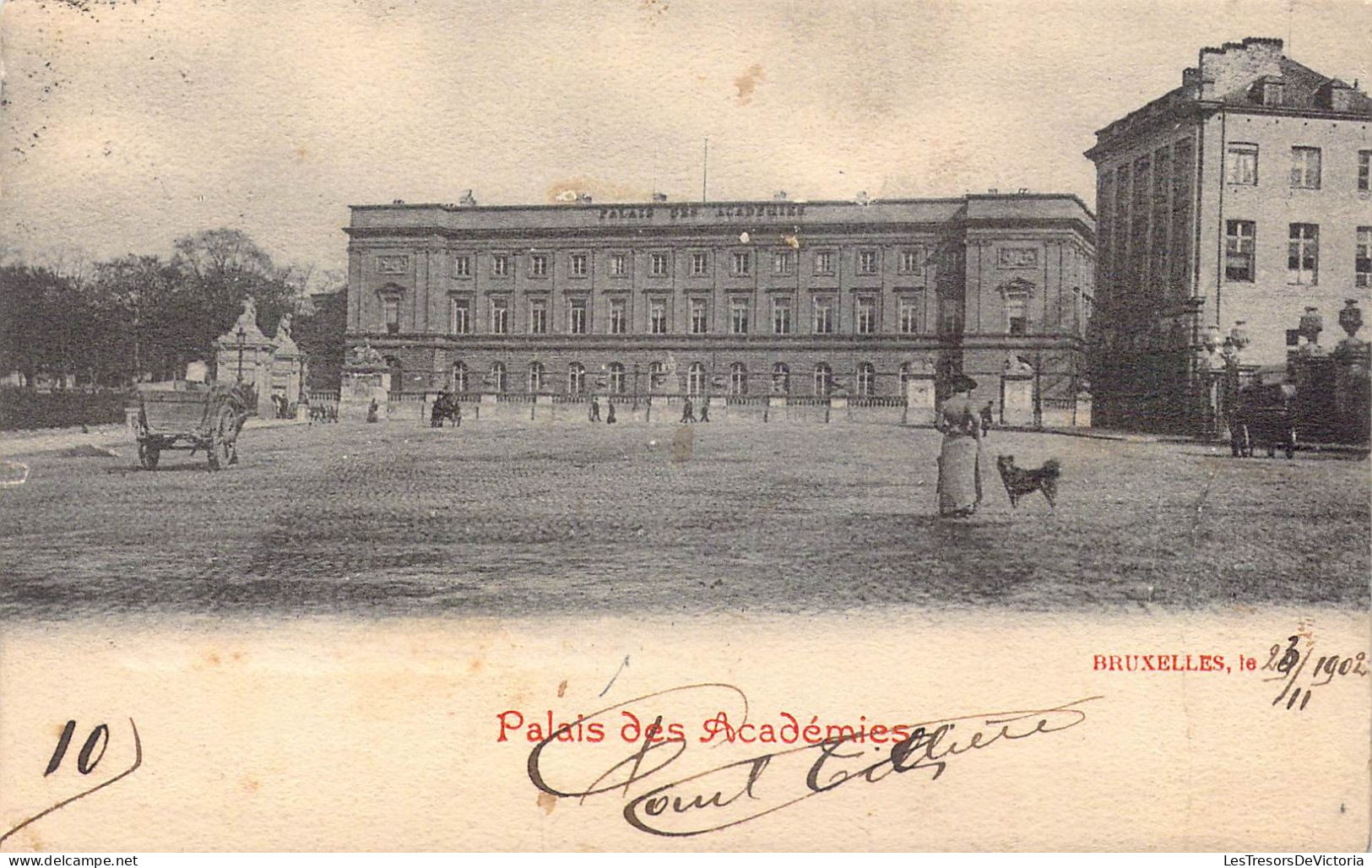 BELGIQUE - Bruxelles - Palais Des Académies - Carte Postale Ancienne - Altri & Non Classificati